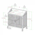 Middlebrook Pierpont Industrial-Style Mesh Bar Cabinet