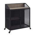 Middlebrook Pierpont Industrial-Style Mesh Bar Cabinet