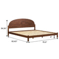Solid Pine King Bed with Arched Headboard by Middlebrook Designs