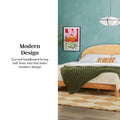 Solid Pine King Bed with Arched Headboard by Middlebrook Designs