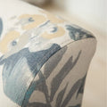 Blue Leaves 29.13 Upholstered Accent Chair featuring Wooden Legs