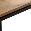 Versatile 2-Tier Coffee Table in Black and Natural Wood for Living Room