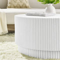 15.72-Inch Nordic H-Barrel Coffee Table - Simple Design for Indoor and Outdoor Use, Made from Durable Magnesium Oxide