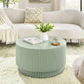 15.72-Inch Nordic H-Barrel Coffee Table - Simple Design for Indoor and Outdoor Use, Made from Durable Magnesium Oxide