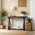 48-Inch Rustic Vintage Console Table - Farmhouse Entryway Furniture