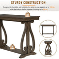 48-Inch Rustic Vintage Console Table - Farmhouse Entryway Furniture