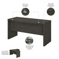 Bush Business Furniture Echo 60W Bow Front Desk