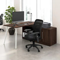 Bush Business Furniture Vista 60-Inch L-Shaped Desk with Storage Cabinet