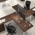 Bush Business Furniture Vista 60-Inch L-Shaped Desk with Storage Cabinet