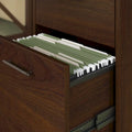 Bush Furniture Key West 60-Inch L-Shaped Desk with Rolling File Cabinet