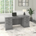 Saratoga Executive Desk with Drawers and Storage by Bush Furniture