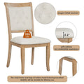 GDFStudio Lak Retro 5-Piece Dining Set with Upholstered Chairs
