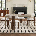Set of 4 Astura Upholstered Dining Chairs with Iron Frame by Christopher Knight Home