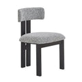 Set of 4 Astura Upholstered Dining Chairs with Iron Frame by Christopher Knight Home