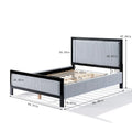Christopher Knight Home Upholstered Platform Bed with Soft Headboard - King/Queen Size