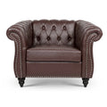 Christopher Knight Home - Winston Faux Leather Chesterfield Club Chair