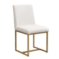 GDFStudio Carter Contemporary Rectangular Dining Set with Faux Marble Table and Six Upholstered Chairs