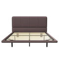 Christopher Knight Home Korli Contemporary Upholstered Leather Floating Bed Frame and Headboard Set with LED Lighting