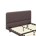 Christopher Knight Home Korli Contemporary Upholstered Leather Floating Bed Frame and Headboard Set with LED Lighting