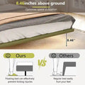 Christopher Knight Home Korli Contemporary Upholstered Leather Floating Bed Frame and Headboard Set with LED Lighting