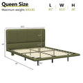Christopher Knight Home Korli Contemporary Upholstered Leather Floating Bed Frame and Headboard Set with LED Lighting