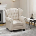 Contemporary Tufted Push-Back Recliner Armchair