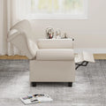 Contemporary Tufted Push-Back Recliner Armchair