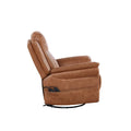 Christopher Knight Home Harrison Soft Power Swivel Rocker Recliner with Heating & Massage, Featuring Pillow Top Arms for Living Areas