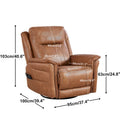 Christopher Knight Home Harrison Soft Power Swivel Rocker Recliner with Heating & Massage, Featuring Pillow Top Arms for Living Areas