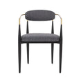 Biscay Set of 2 Fabric Upholstered Iron Dining Chairs by GDFStudio