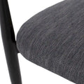 Biscay Set of 2 Fabric Upholstered Iron Dining Chairs by GDFStudio