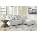 Signature Design by Ashley Top Tier 3-Piece Reclining Sectional Sofa with Chaise - Dimensions: 105W x 74D x 41H