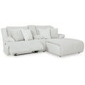 Signature Design by Ashley Top Tier 3-Piece Reclining Sectional Sofa with Chaise - Dimensions: 105W x 74D x 41H
