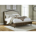 Signature Design by Ashley Sturlayne Brown and Beige Upholstered Bed Frame