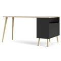 Carson Carrington Kristiansund L-Shaped Desk with 2 Drawers and 3 Shelves