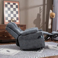 Plush Chenille Power Lift Recliner with Extended Footrest, Lift Assist, Heat & Massage Features, USB/Type C Charging, and Storage