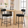 Set of 2 Upholstered 30-Inch Bar Stools
