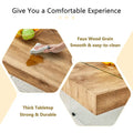 Rectangular Coffee Table with Tempered Glass Legs - Wooden Side and Center Tables for Living Room and Reception Area