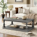 Vintage 45-Inch Coffee Table with Elegant Vase Legs
