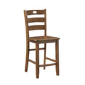 5-Piece Wooden Counter Height Dining Set: Square Table and 4 Chairs for Your Kitchen