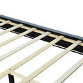 Queen Size Upholstered Platform Bed with Padded Headboard