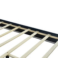 Queen Size Upholstered Platform Bed with Padded Headboard
