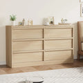 Modern 6-Drawer Bedroom Dresser - Stylish Storage Organizer Chest