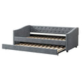 Christopher Knight Home Bennett Tufted Daybed Sofa with Storage Drawers and Stylish Curved Arms