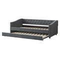 Christopher Knight Home Bennett Tufted Daybed Sofa with Storage Drawers and Stylish Curved Arms