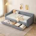 Christopher Knight Home Bennett Tufted Daybed Sofa with Storage Drawers and Stylish Curved Arms