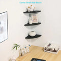Corner Wall Shelves - Dimensions: 10D x 10W x 0.7H
