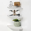 Corner Wall Shelves - Dimensions: 10D x 10W x 0.7H
