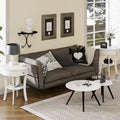 Costway Round 2-Tier Side Table - Versatile Nightstand for Bedroom and Living Room