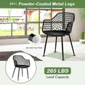 Set of 4 Modern Plastic Shell Dining Chairs with Metal Legs by Costway